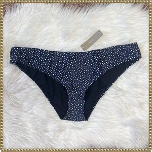 J Crew Navy Polka Dot Bikini Bottoms XXL
